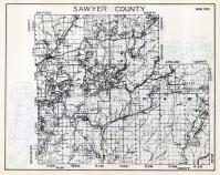 Sawyer County Map, Wisconsin State Atlas 1933c